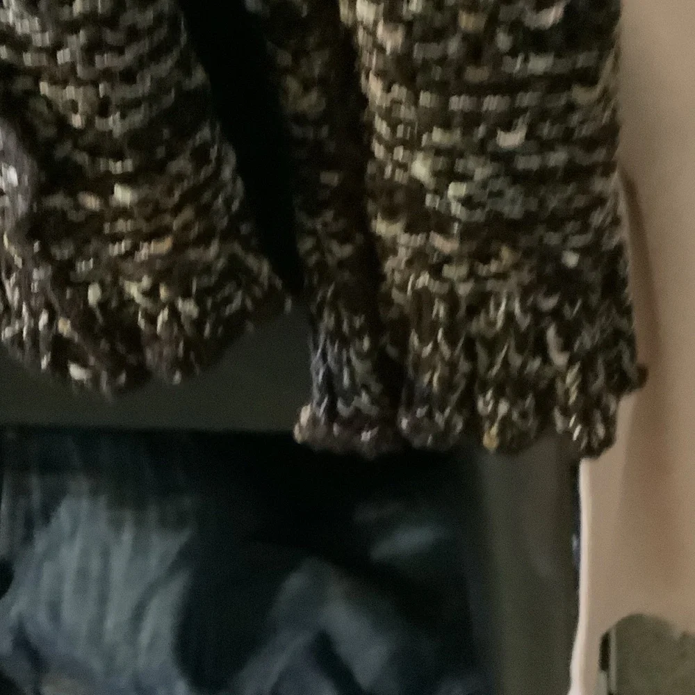 BCBGMaxAzria Textured Brown‎ Cardigan, hoodie, fringe